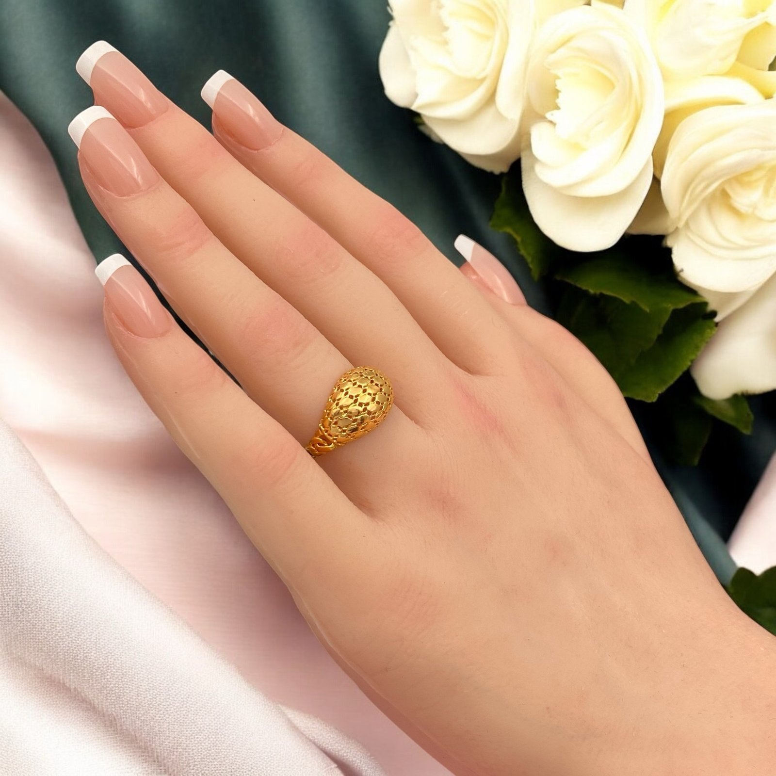 خاتم ذهب عيار 21 الوزن 2.34 جرام