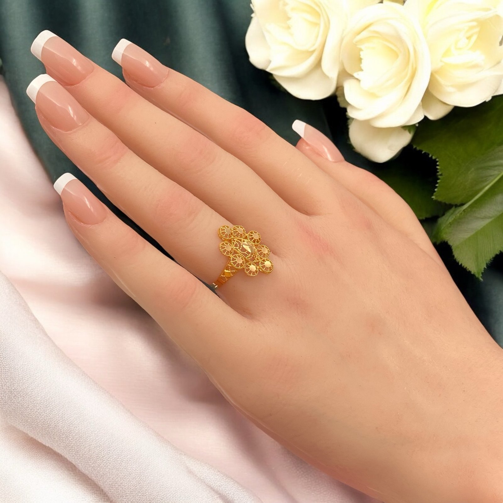 خاتم ذهب عيار 21 الوزن 1.61 جرام