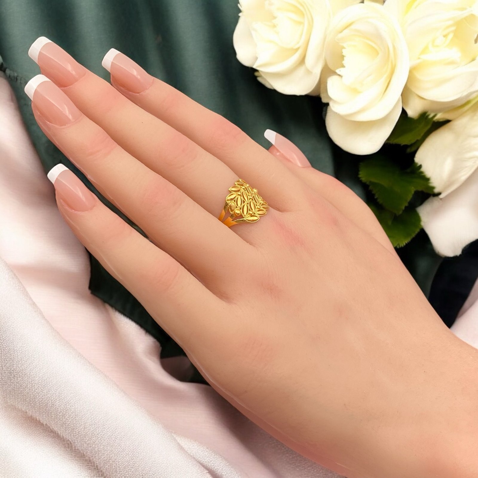 خاتم ذهب عيار 21 الوزن 2.27 جرام