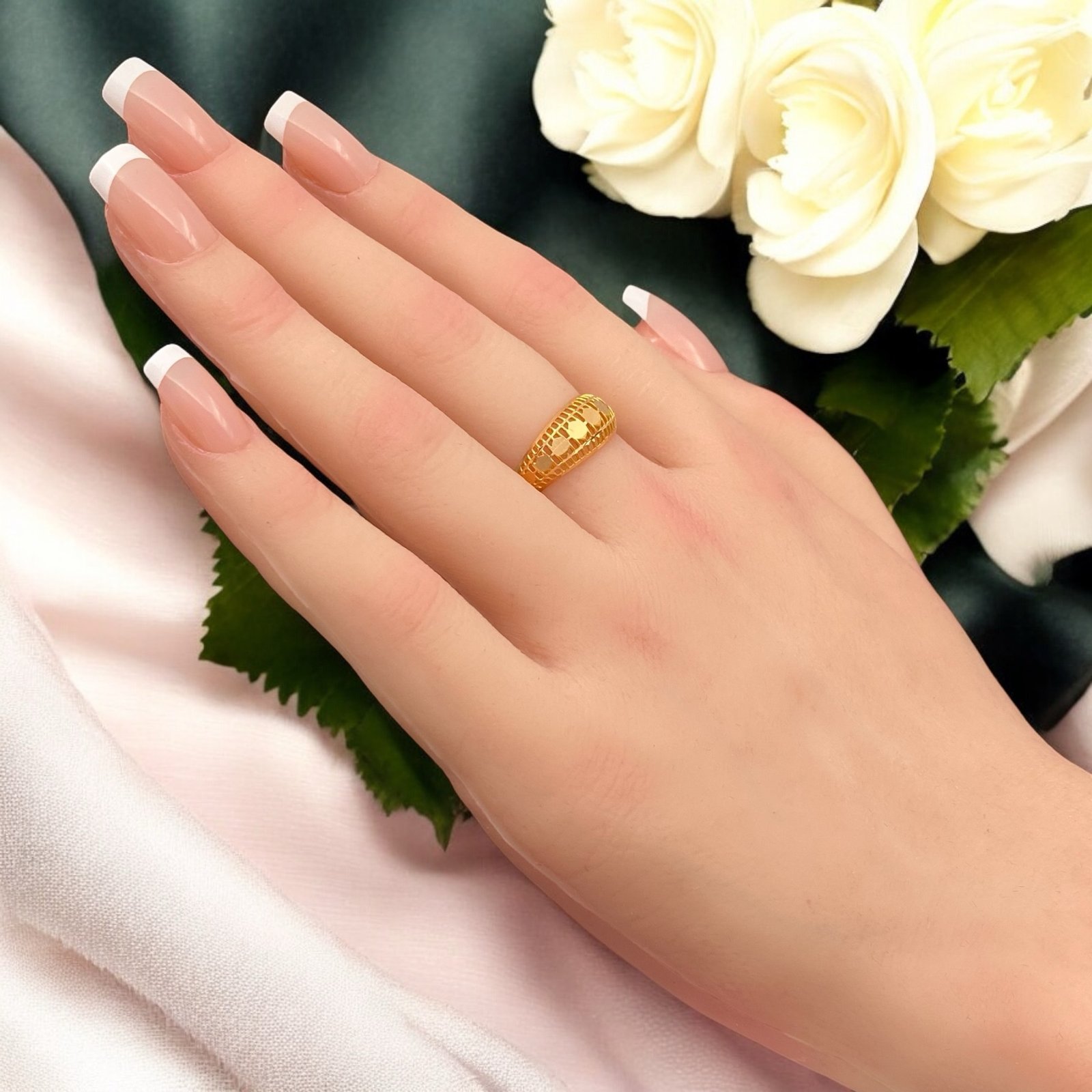 خاتم ذهب عيار 21 الوزن 2.21 جرام