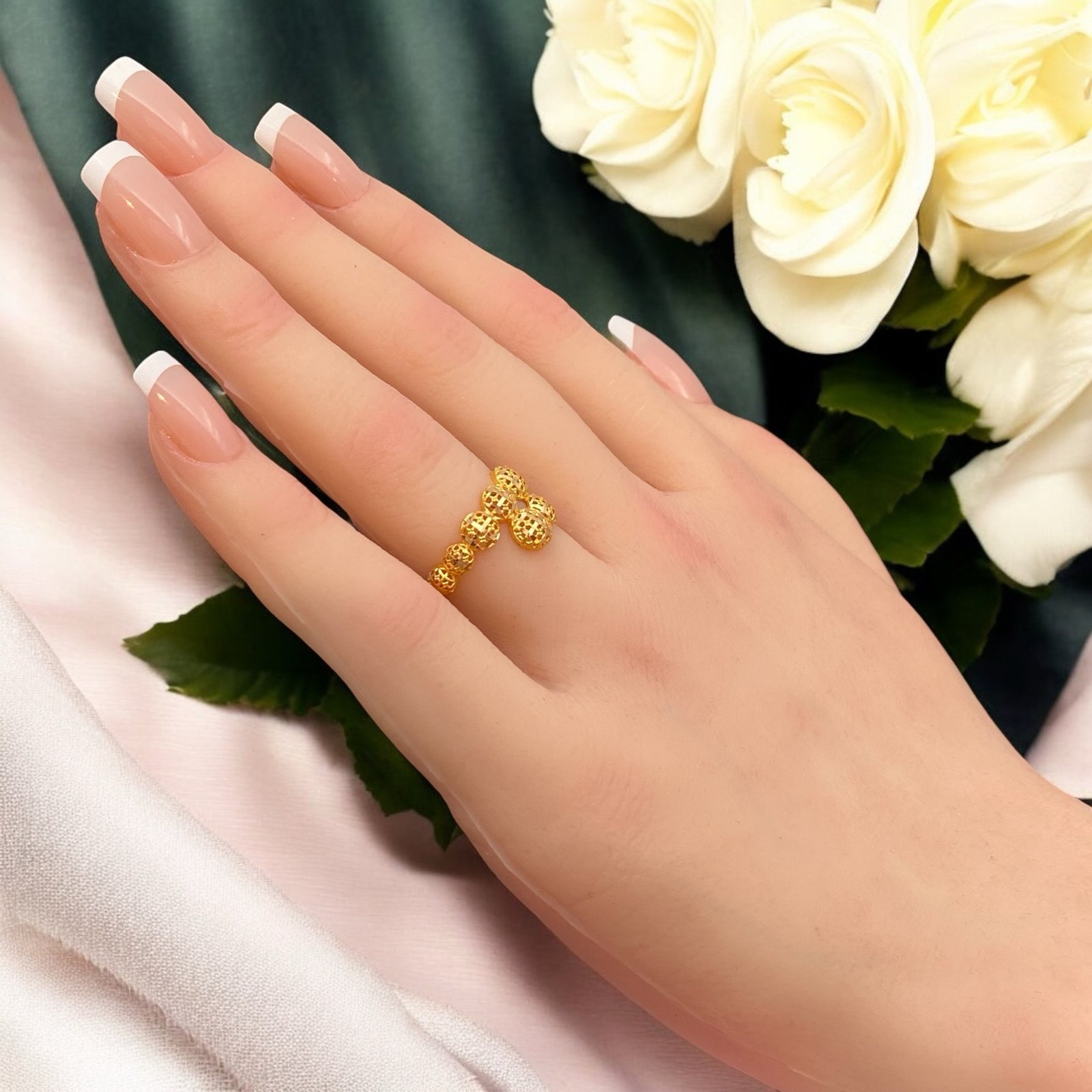 خاتم ذهب عيار 21 الوزن 1.78 جرام