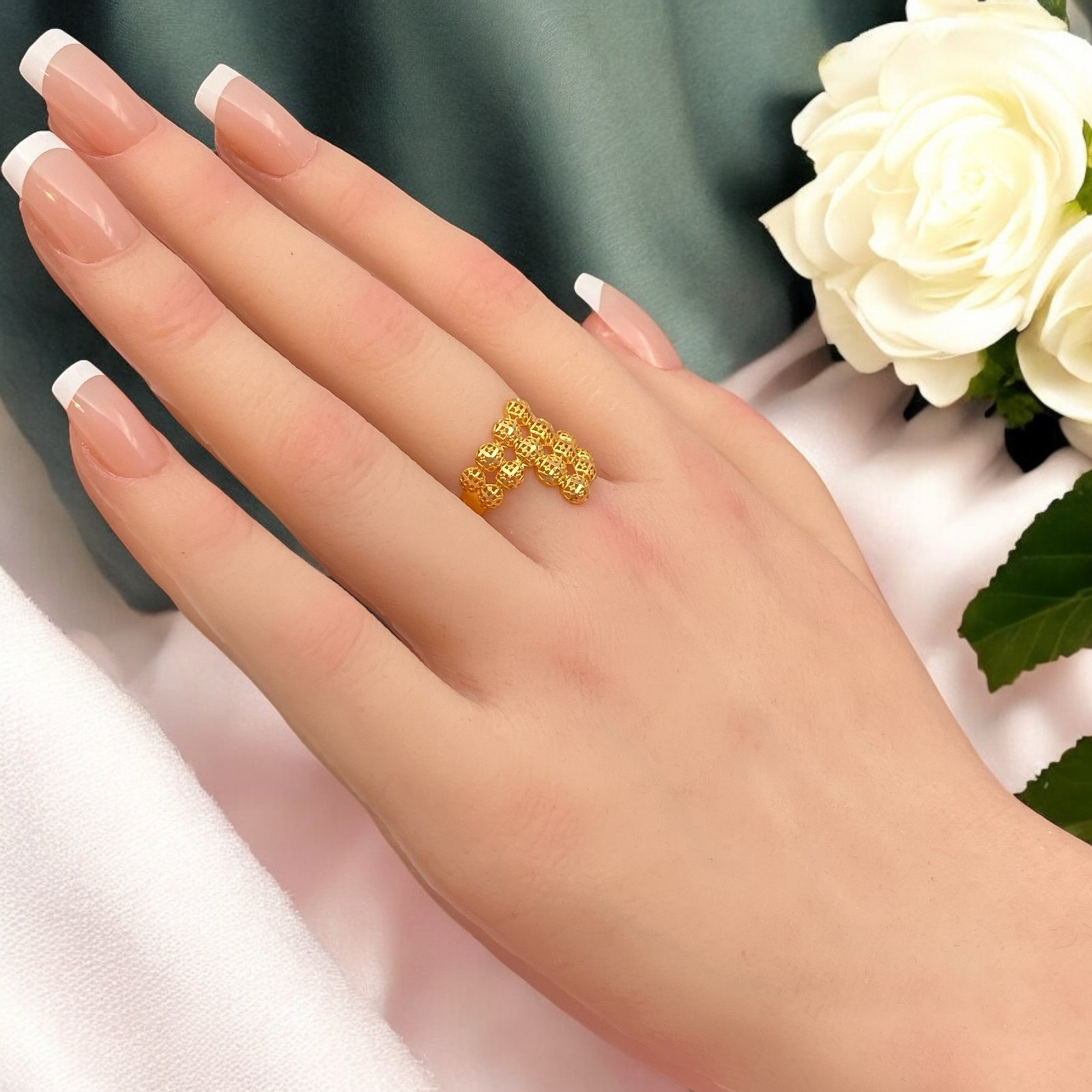 خاتم ذهب نسائي