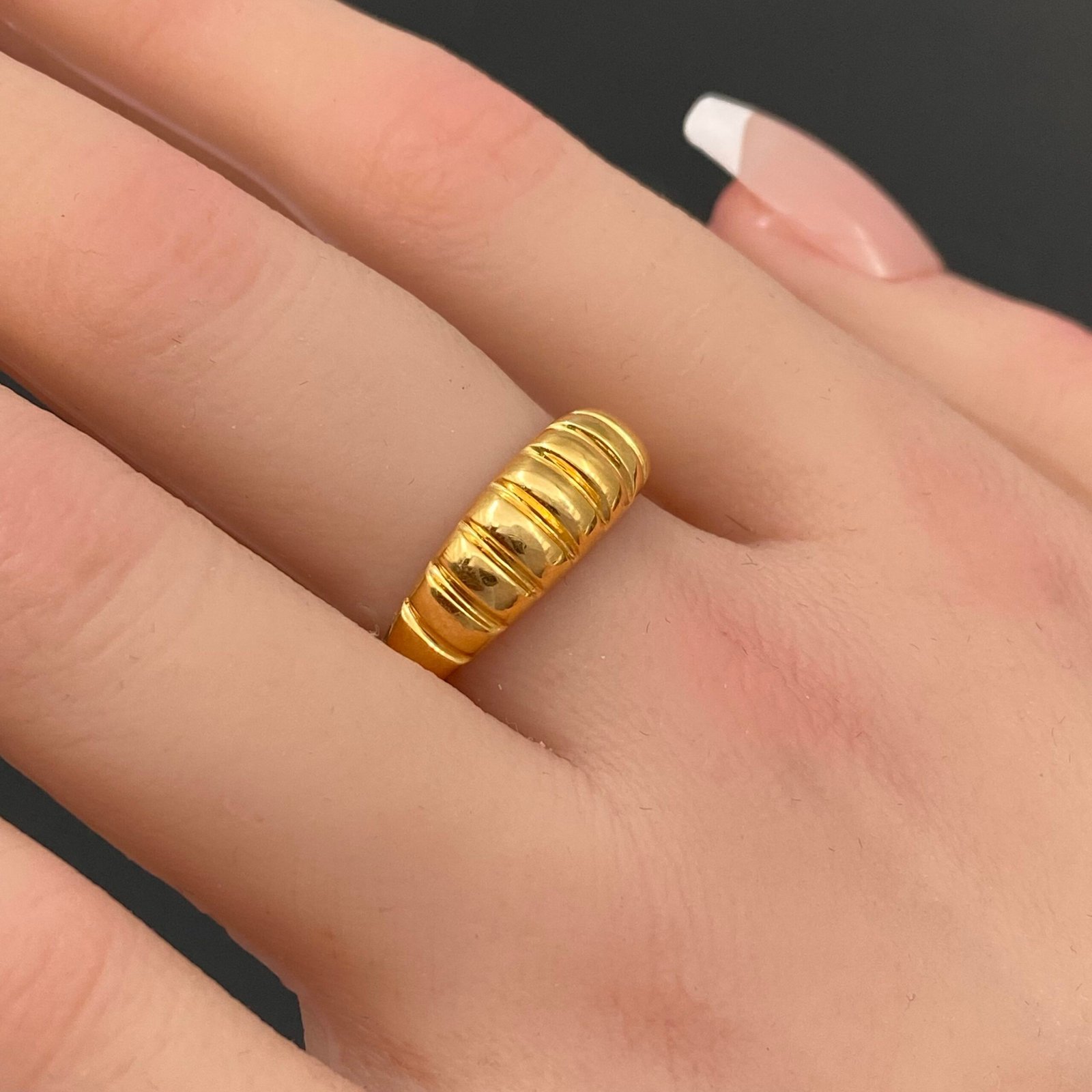 خاتم ذهب عيار 21 الوزن 1.69 جرام