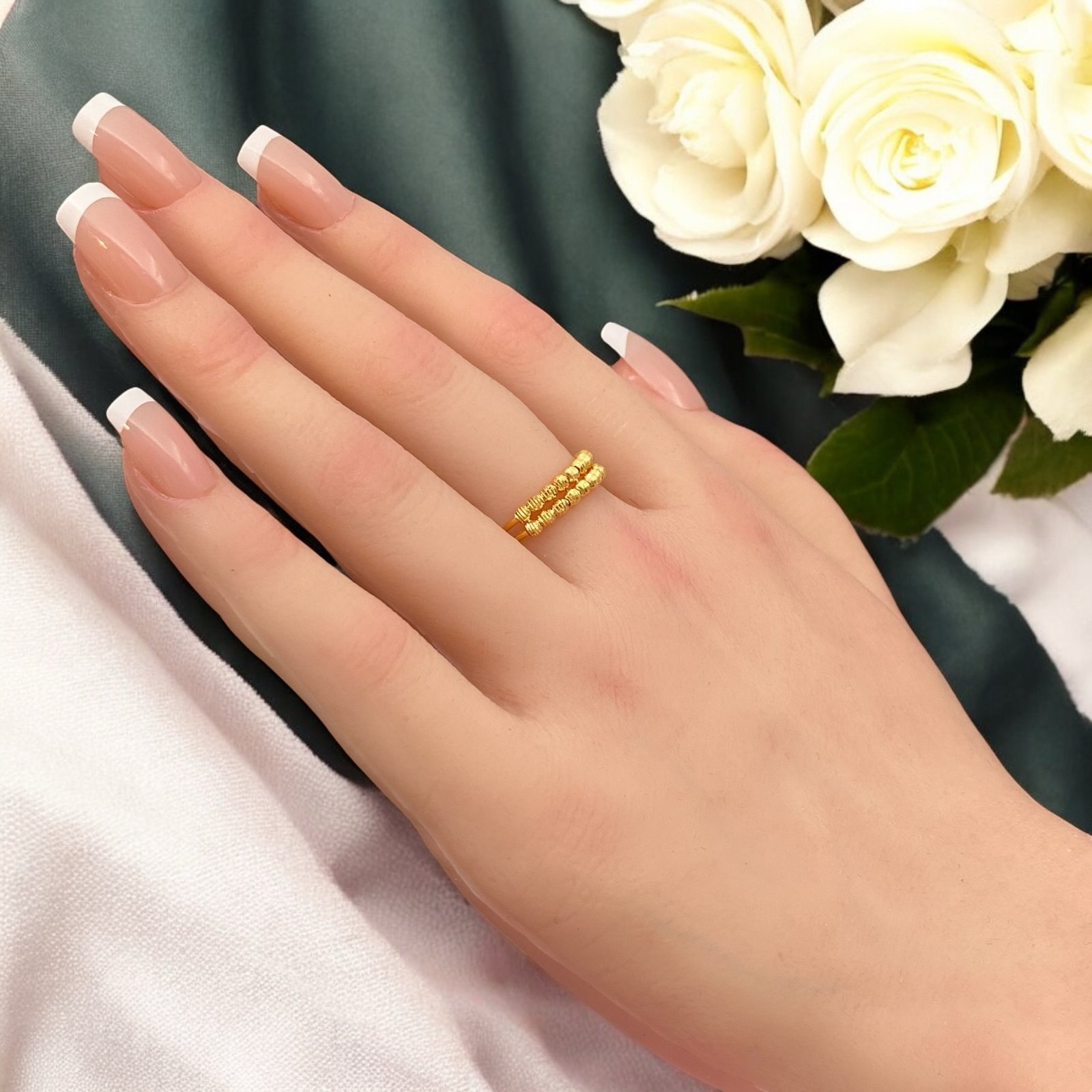 خاتم ذهب عيار 21 الوزن 2.49 جرام