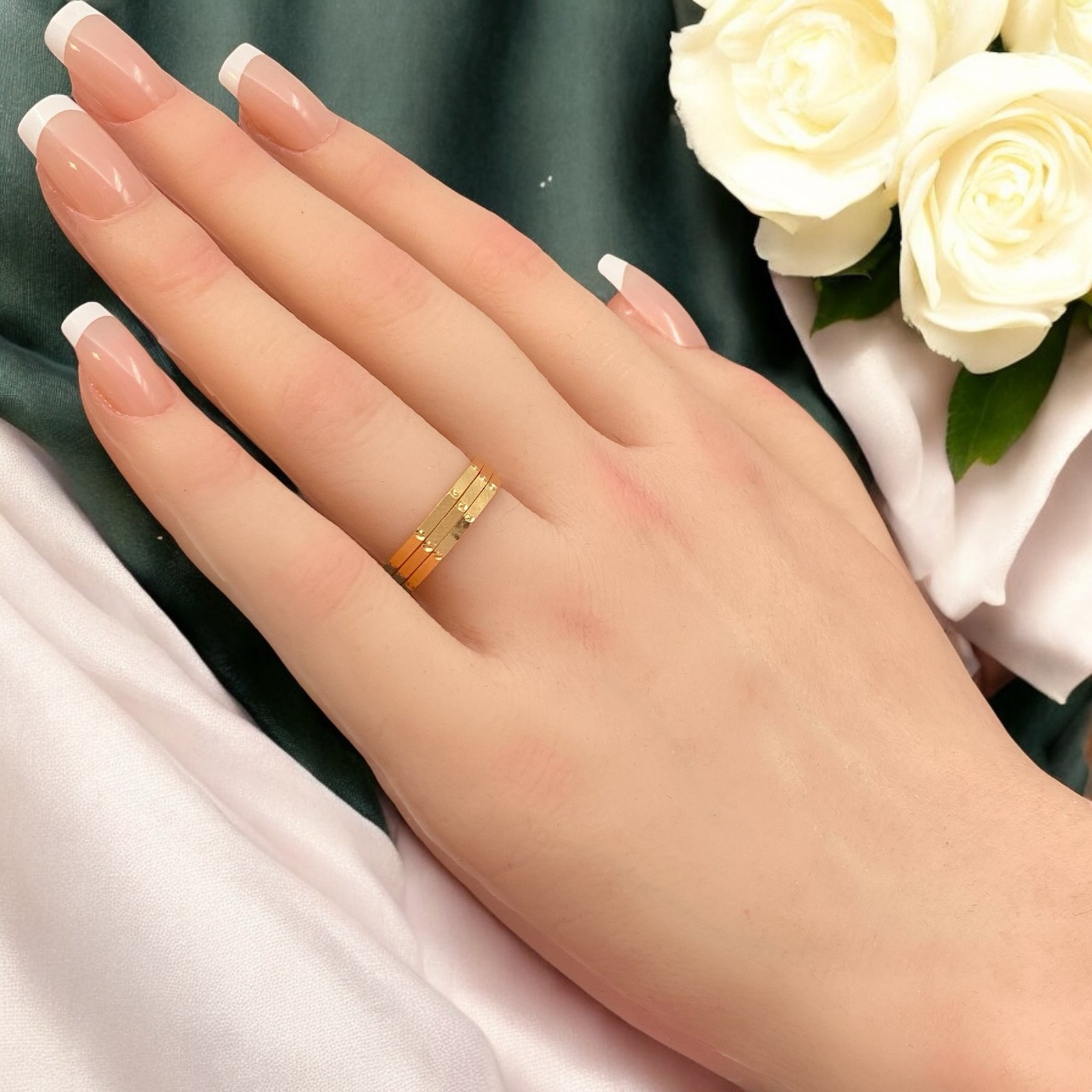 خاتم مرامي ذهب عيار 21 الوزن 3.64 جرام