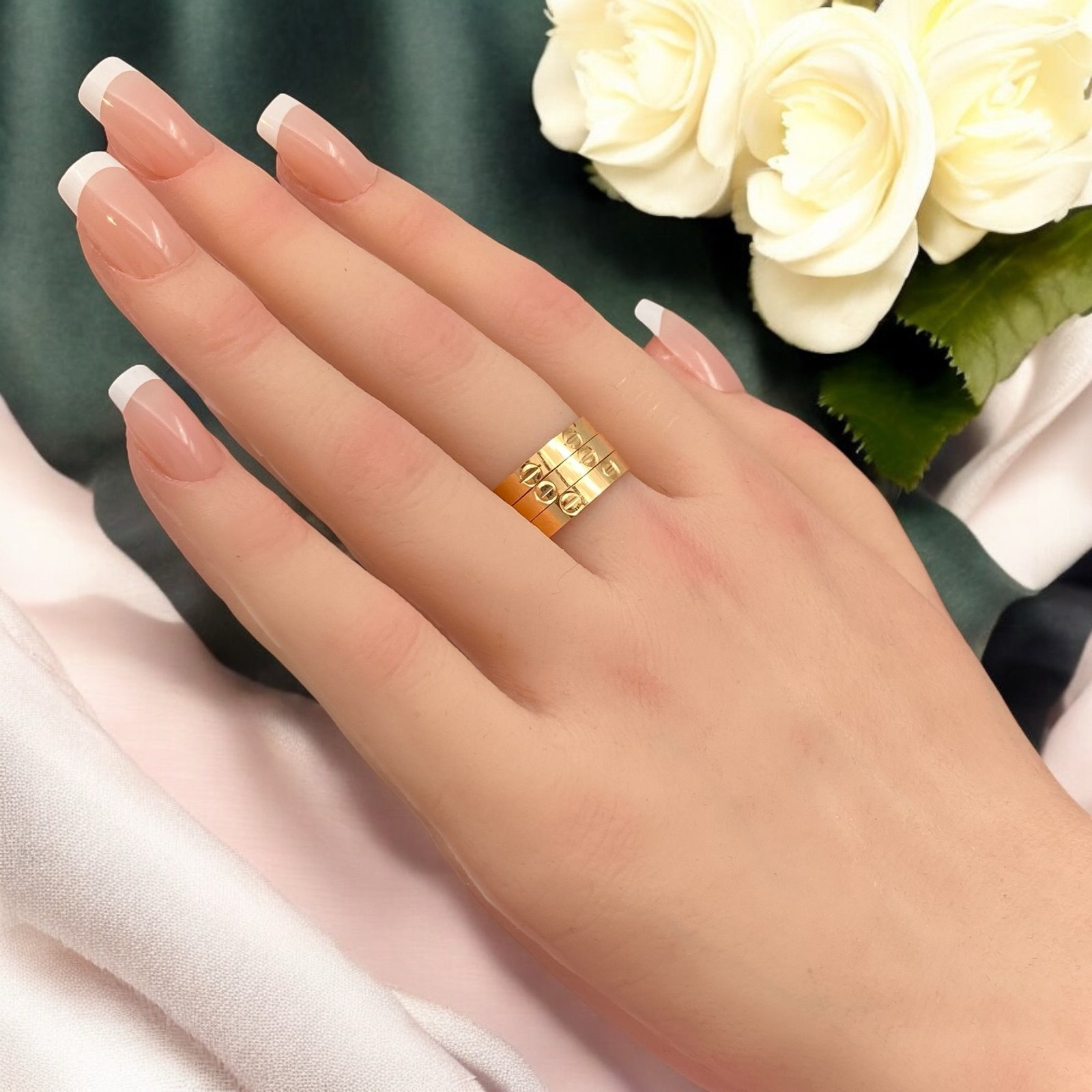 خاتم مرامي ذهب عيار 21 الوزن 4.29 جرام