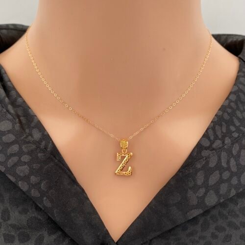 عقد حرف Z ذهب عيار 21 الوزن 1.50 جرام