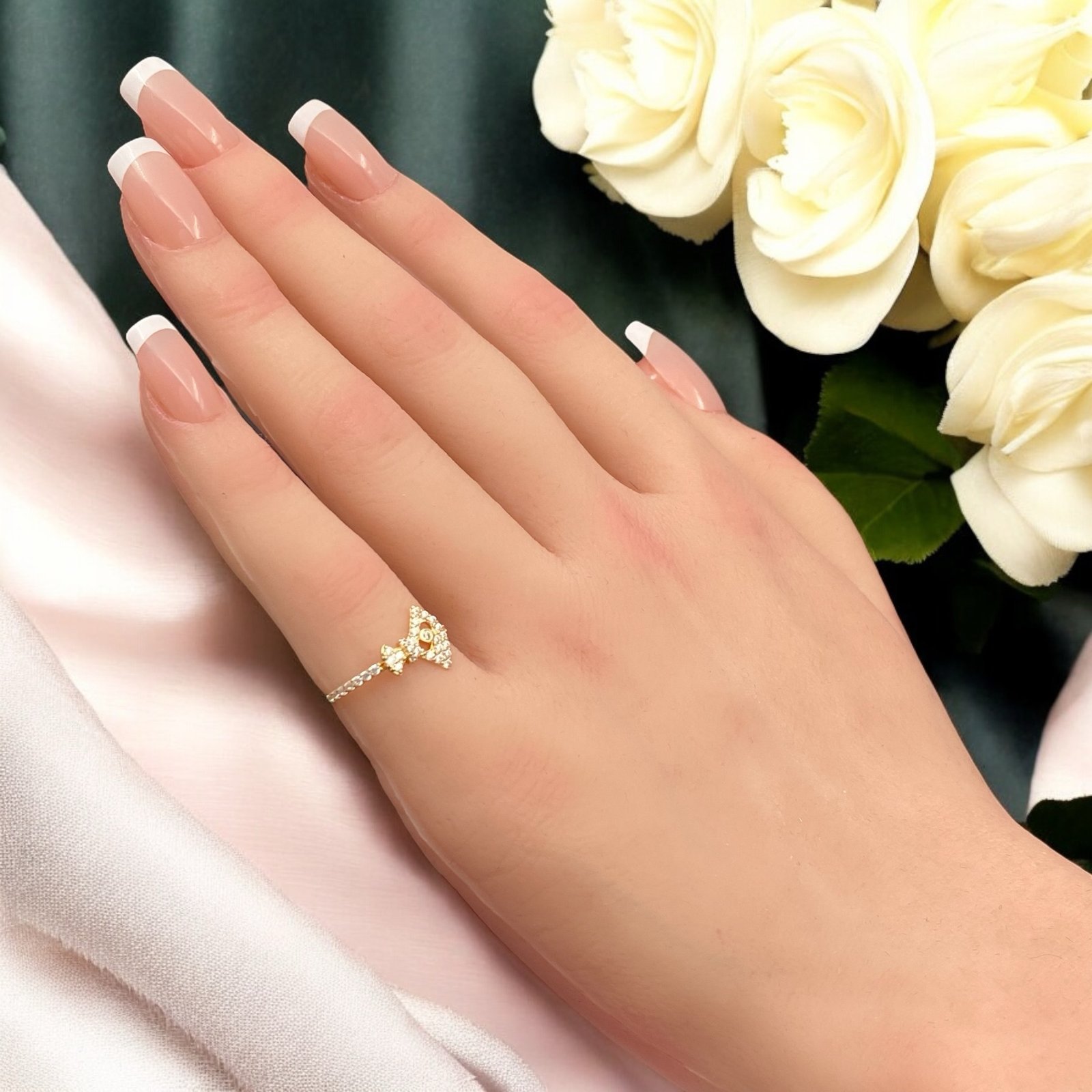 خاتم ذهب عيار 18 الوزن 0.93 جرام