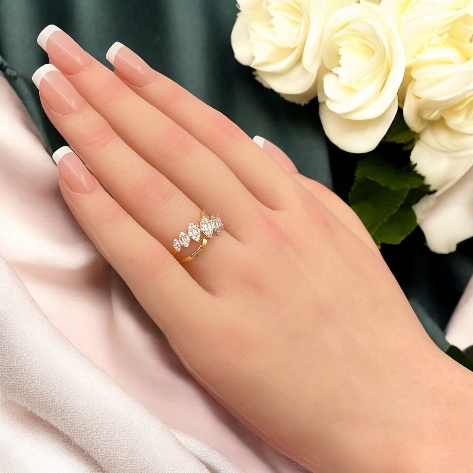 خاتم ذهب عيار 18 الوزن 2.20 جرام