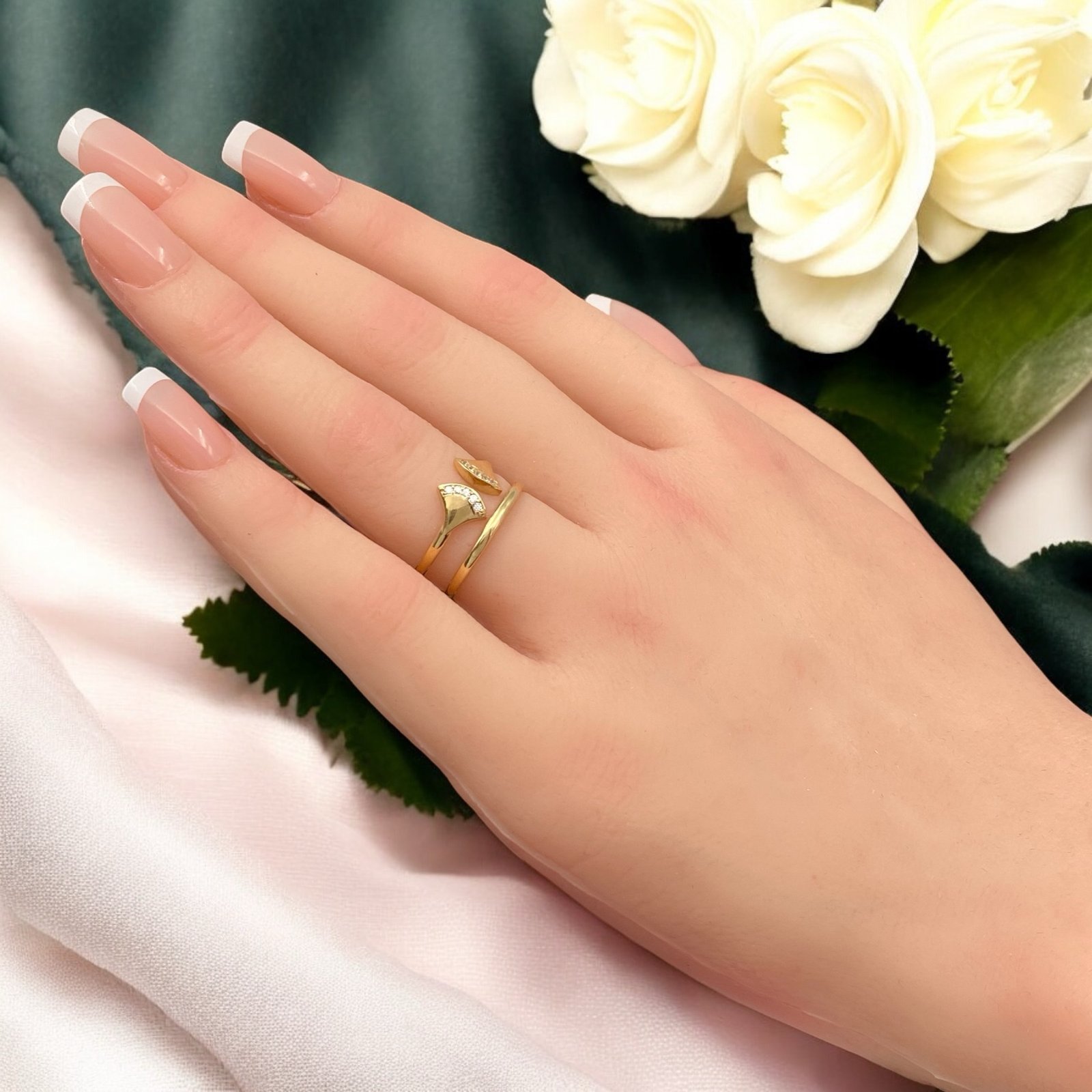 خاتم ذهب عيار 18 الوزن 2.51 جرام