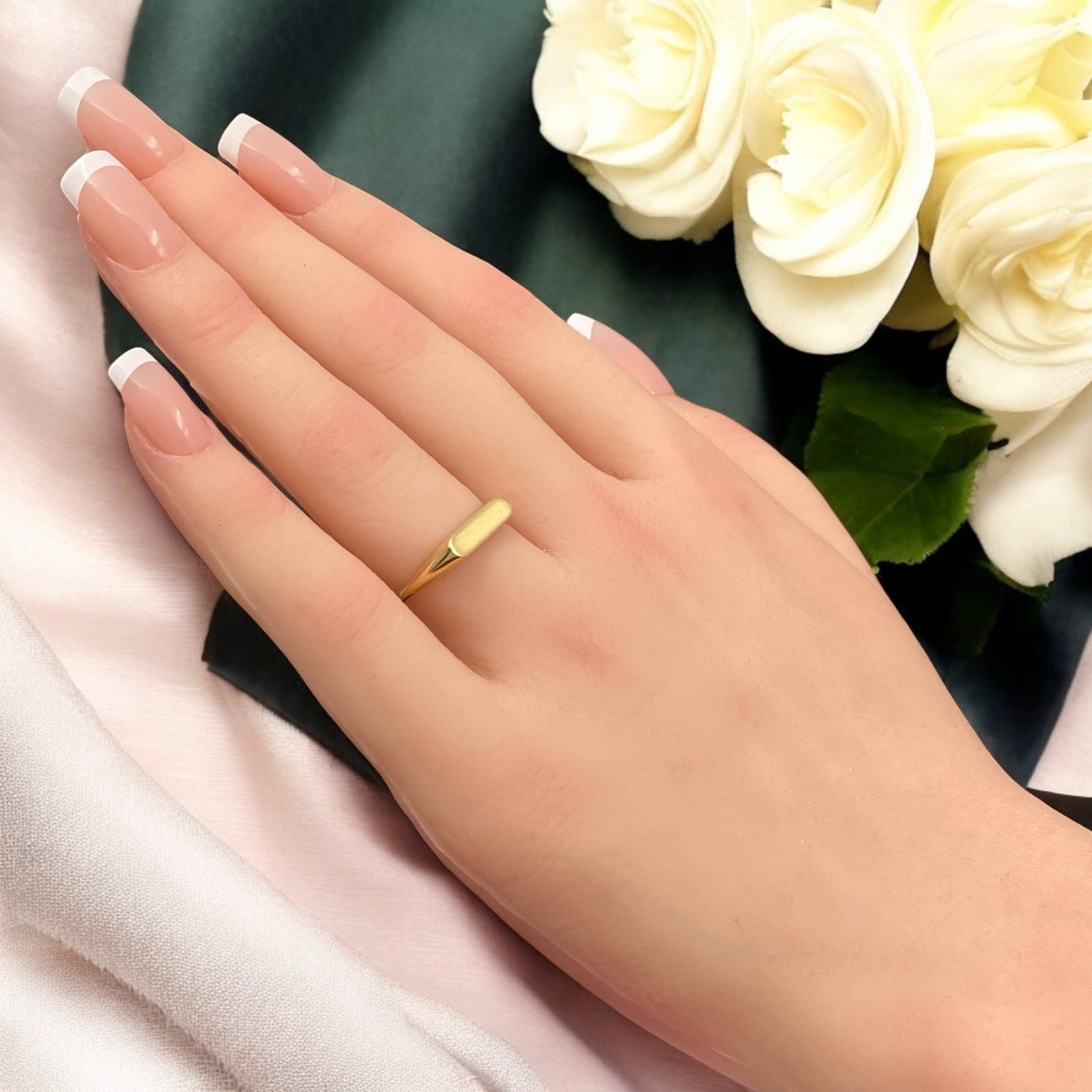 خاتم ذهب عيار 18 الوزن 1.77 جرام