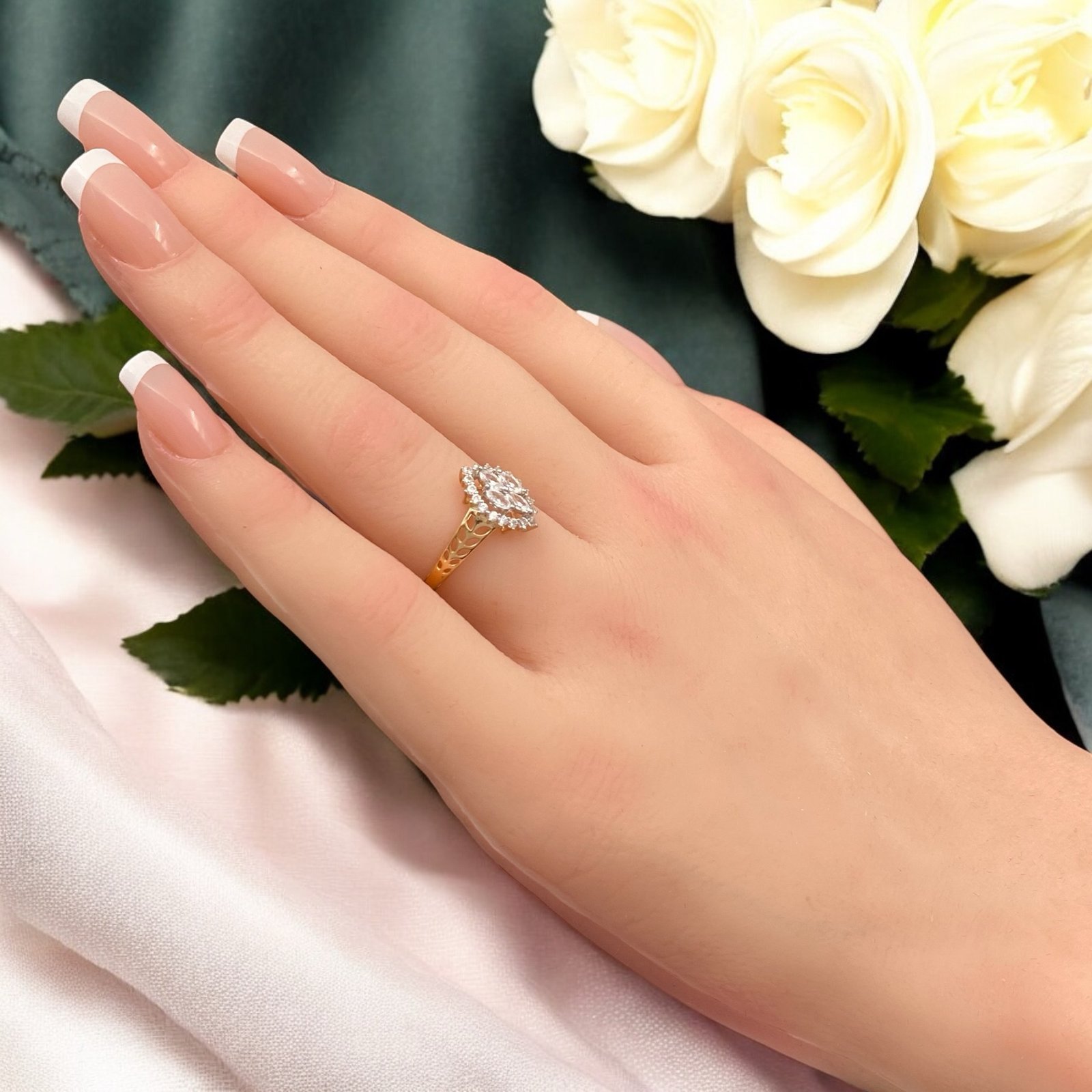 خاتم ذهب عيار 18 الوزن 1.79 جرام