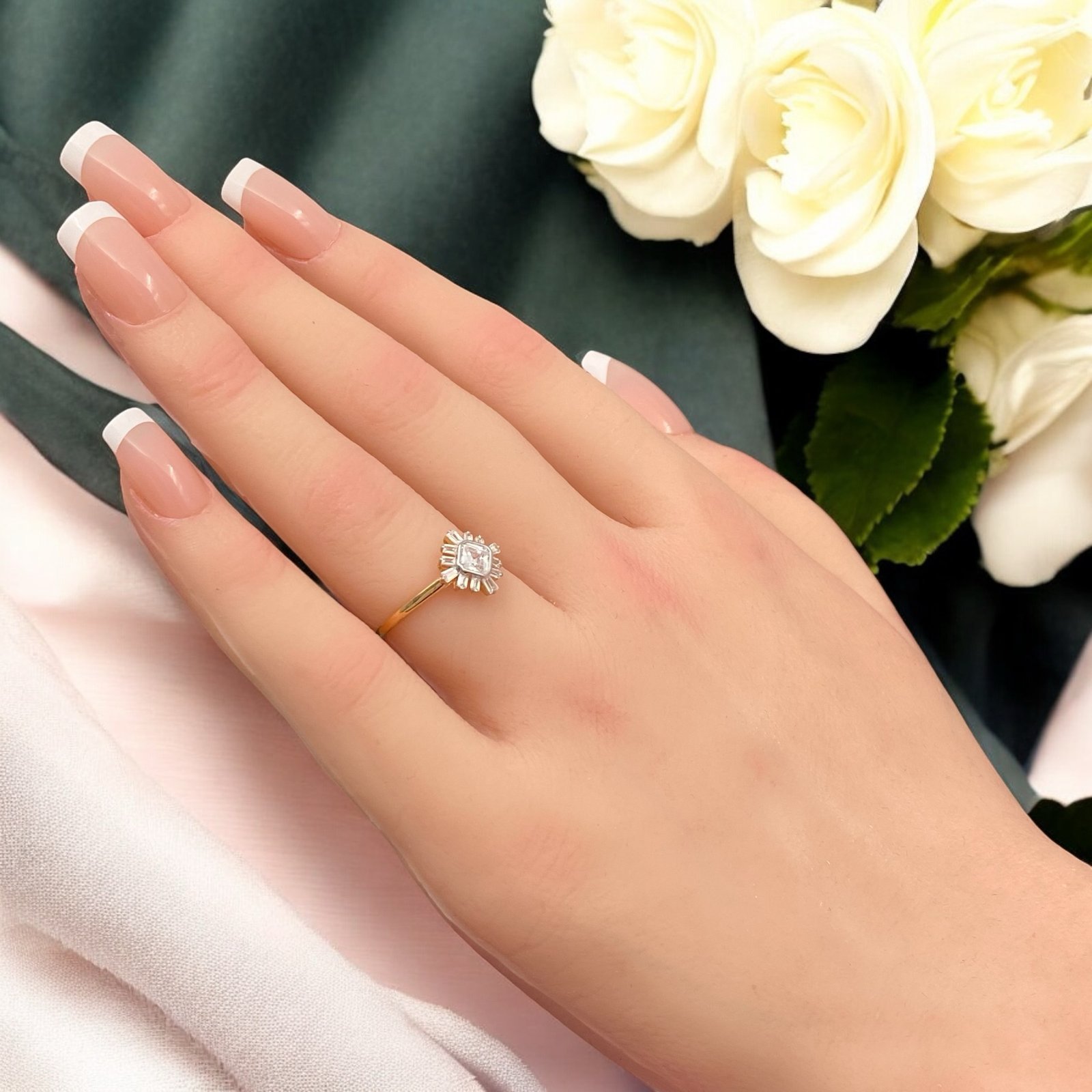 خاتم ذهب عيار 18 الوزن 1.52 جرام