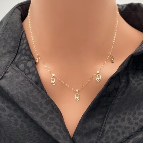 عقد ذهب عيار 18 الوزن 1.21 جرام