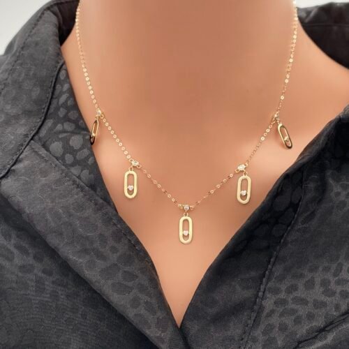 عقد ذهب عيار 18 الوزن 1.85 جرام