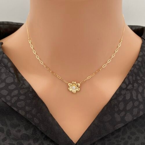 عقد ذهب عيار 18 الوزن 1.70 جرام