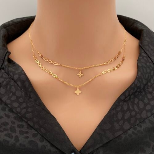 عقد ذهب عيار 21 الوزن 1.50 جرام