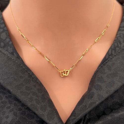 عقد ذهب عيار 21 الوزن 1.15 جرام