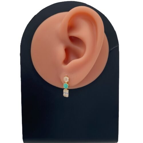 حلق اطفال ذهب عيار 18 الوزن 1.38 جرام