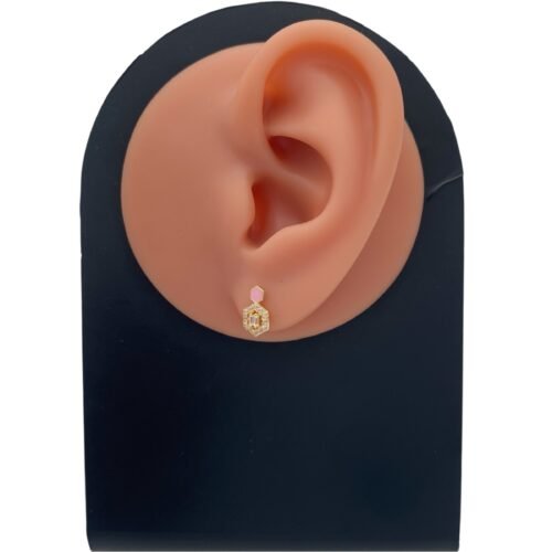 حلق اطفال ذهب عيار 18 الوزن 1.02 جرام