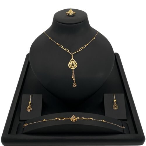 طقم ذهب عيار 21 الوزن  7.17 جرام