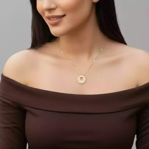 عقد ذهب عيار 18 الوزن 1.16 جرام