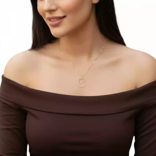 عقد ذهب عيار 18 الوزن 1.01 جرام