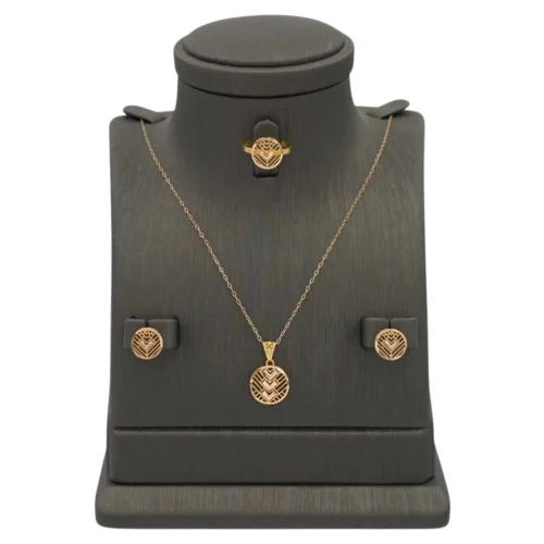 نصف طقم ذهب عيار 21 الوزن 3.18 جرام