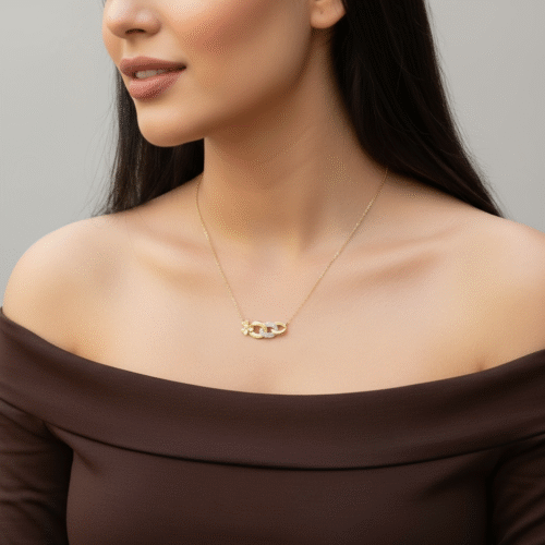 عقد ذهب عيار 18 الوزن 1.45 جرام