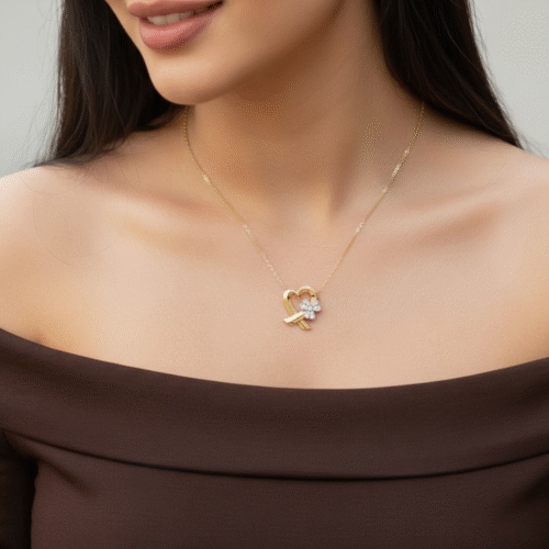 عقد ذهب عيار 18 الوزن 1.22 جرام