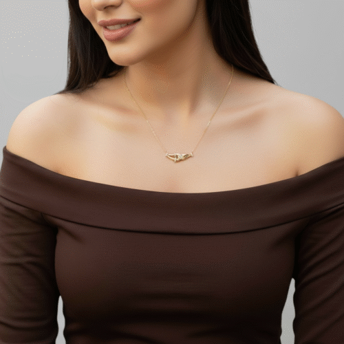 عقد ذهب عيار 18 الوزن 0.94 جرام