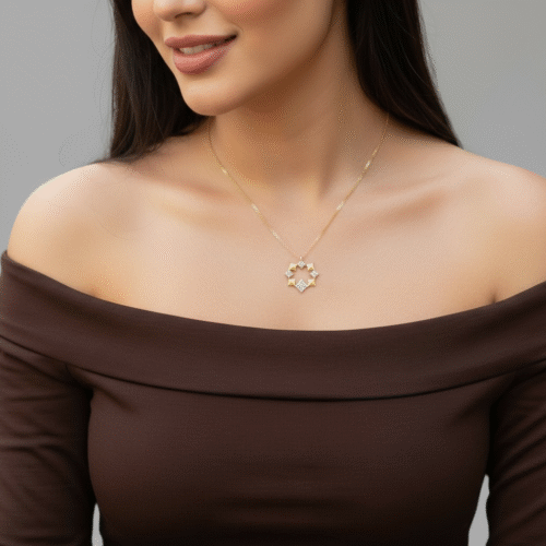 عقد ذهب عيار 18 الوزن 0.98 جرام