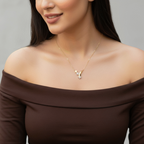 عقد ذهب عيار 18 الوزن 1.15 جرام