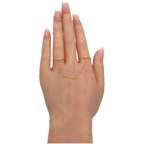 خاتم هيفاء ذهب عيار 21 الوزن 1.22 جرام