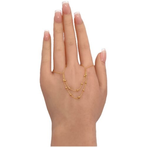 خاتم هيفاء ذهب عيار 21 الوزن 1.10 جرام