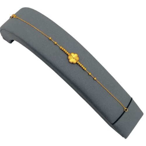 اسوارة ذهب عيار 21 وزن 3.25 جم بتصميم أنثوي أنيق لإطلالة ناعمة