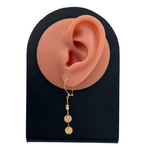 حلق ذهب عيار 21 الوزن 1.29 جرام