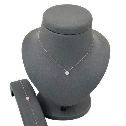 عقد وإسواره ذهب عيار 18 الوزن 0.97 جرام