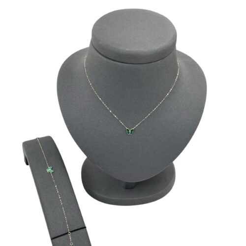 عقد واسواره ذهب عيار 18 الوزن 0.97 جرام