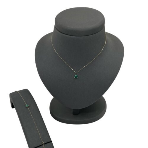 عقد واسواره ذهب عيار 18 الوزن 0.89 جرام