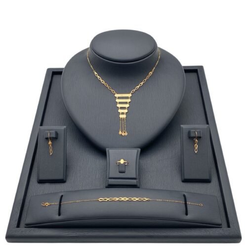 طقم ذهب عيار 21 الوزن 2.93 جرام