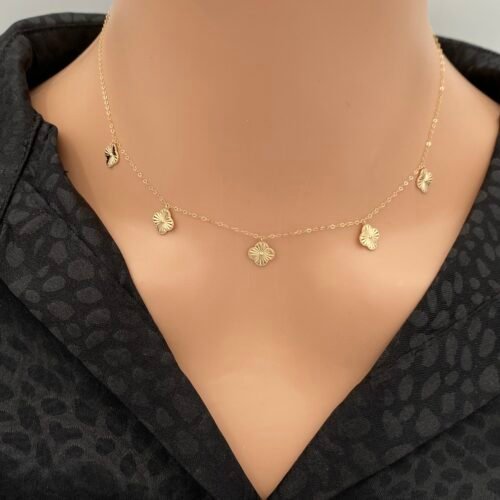 عقد ذهب عيار 18 الوزن 1.64 جرام